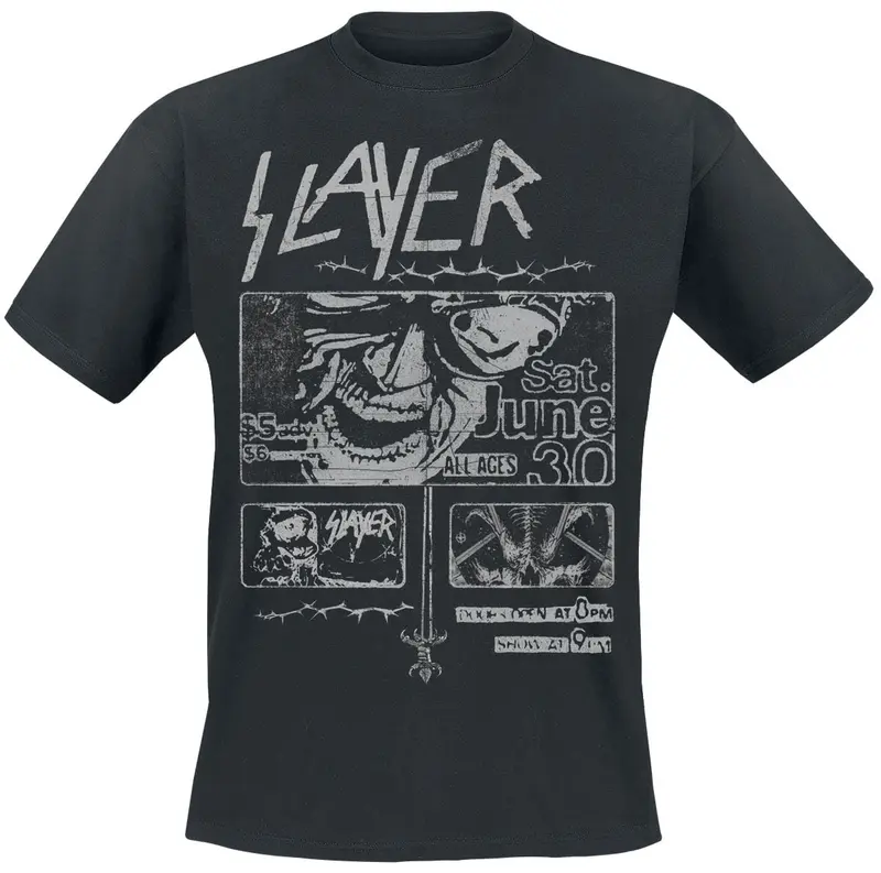 T-Shirt Manches courtes de Slayer - Flyers Collage - S à 5XL - pour Homme - noir