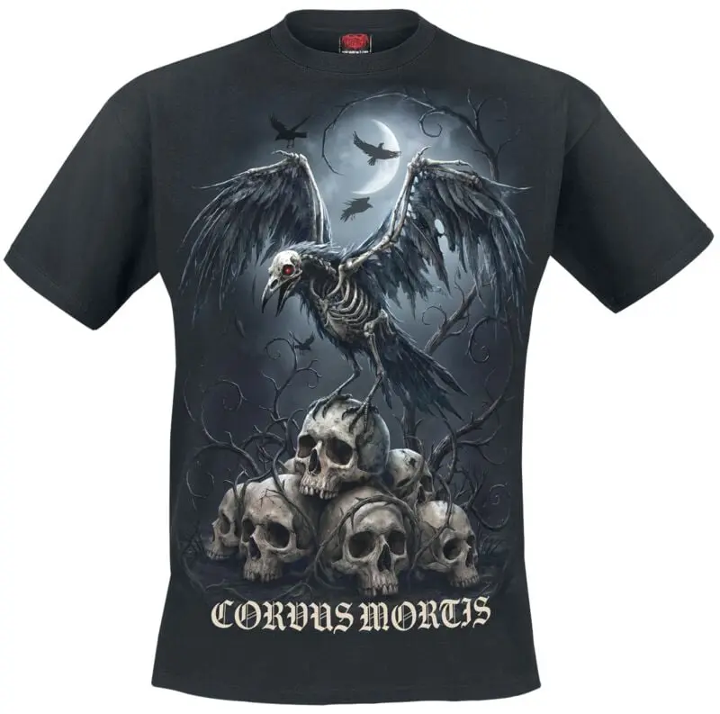 T-Shirt Manches courtes de Spiral - Corvus Mortis - S à 4XL - pour Homme - noir