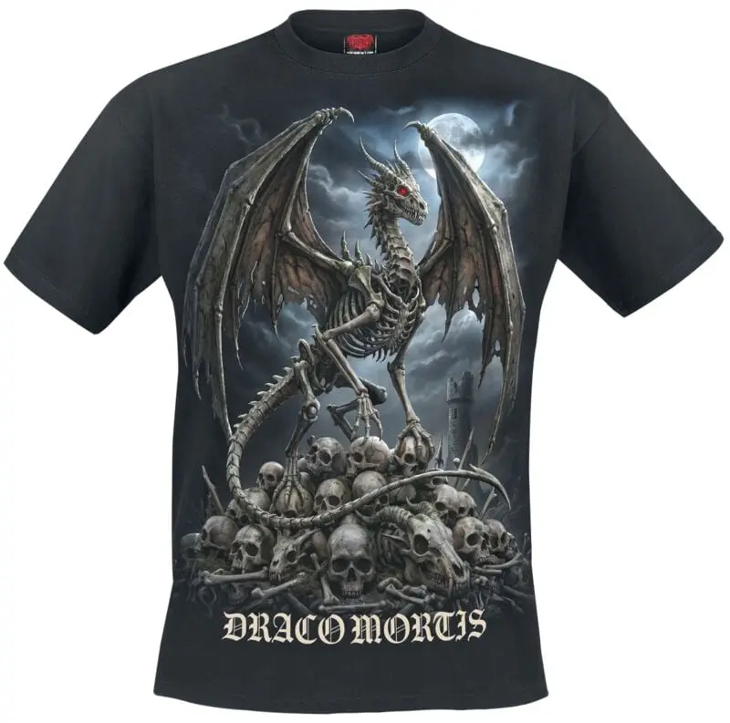 T-Shirt Manches courtes de Spiral - Draco Mortis - S à 4XL - pour Homme - noir