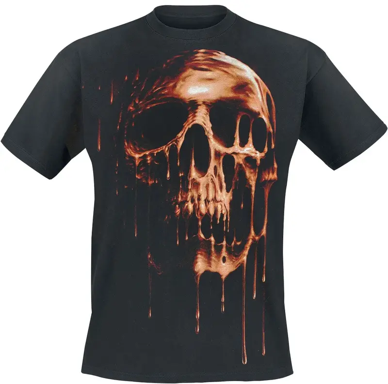 T-Shirt Manches courtes de Spiral - Dripping Gold - S à XXL - pour Homme - noir