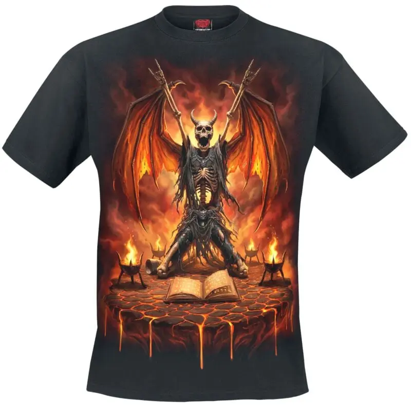 T-Shirt Manches courtes de Spiral - Skeleton Worship - S à 4XL - pour Homme - noir