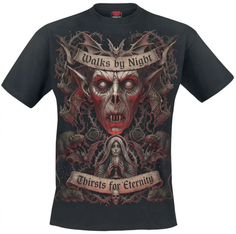 T-Shirt Manches courtes de Spiral - Walks By Night - S à 4XL - pour Homme - noir