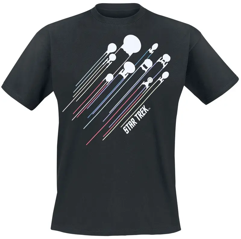 T-Shirt Manches courtes de Star Trek - Fleet - S à XXL - pour Homme - noir