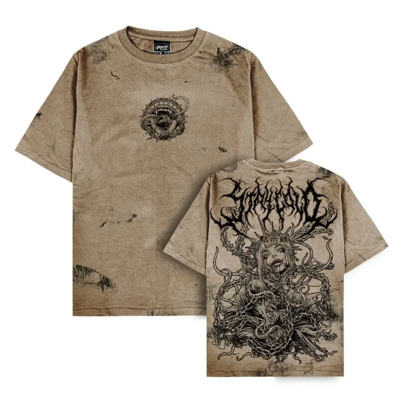 T-Shirt Manches courtes de Stay Cold Apparel - Moonthirst Oversized Fit (200GSM) - S à 3XL - pour Homme - beige