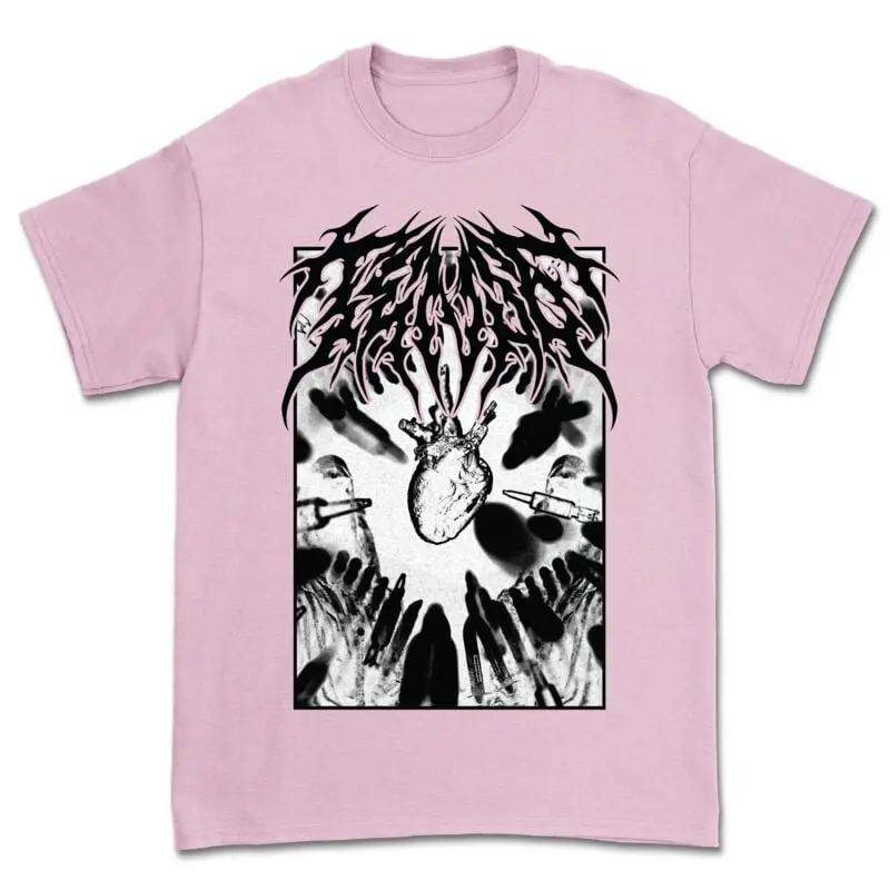 T-Shirt Manches courtes de Ten56. - Heart - S à XXL - pour Homme - rose