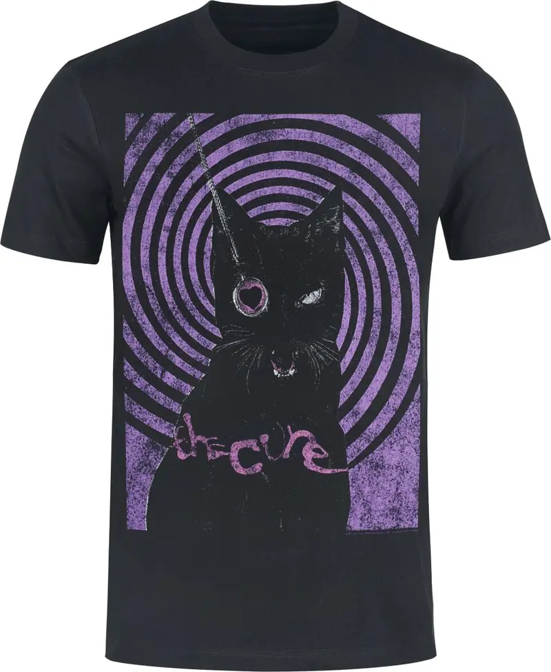 T-Shirt Manches courtes de The Cure - Black Cat - S à XXL - pour Homme - noir