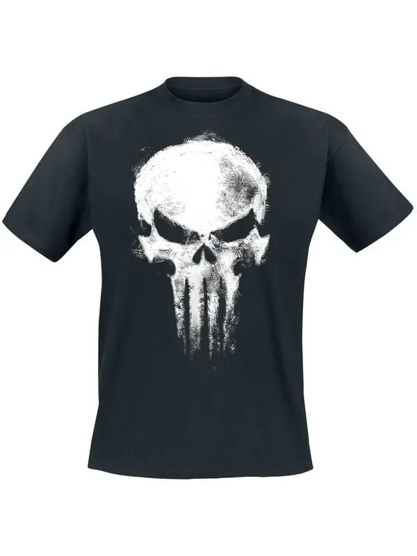 T-Shirt Manches courtes de The Punisher - Skull - S à M - pour Homme - noir