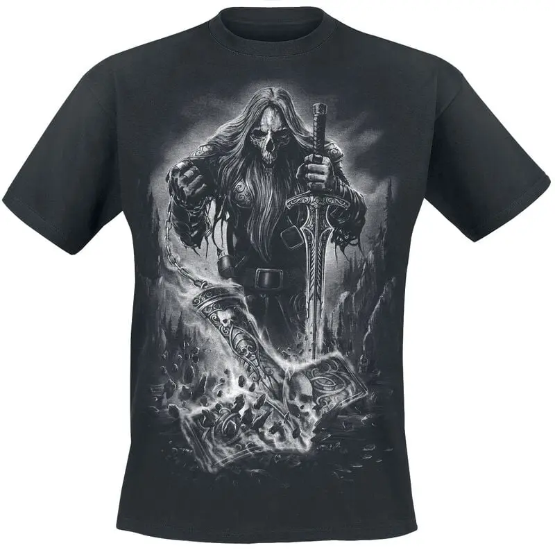 T-Shirt Manches courtes de Toxic Angel - Einherjar - S à 5XL - pour Homme - noir