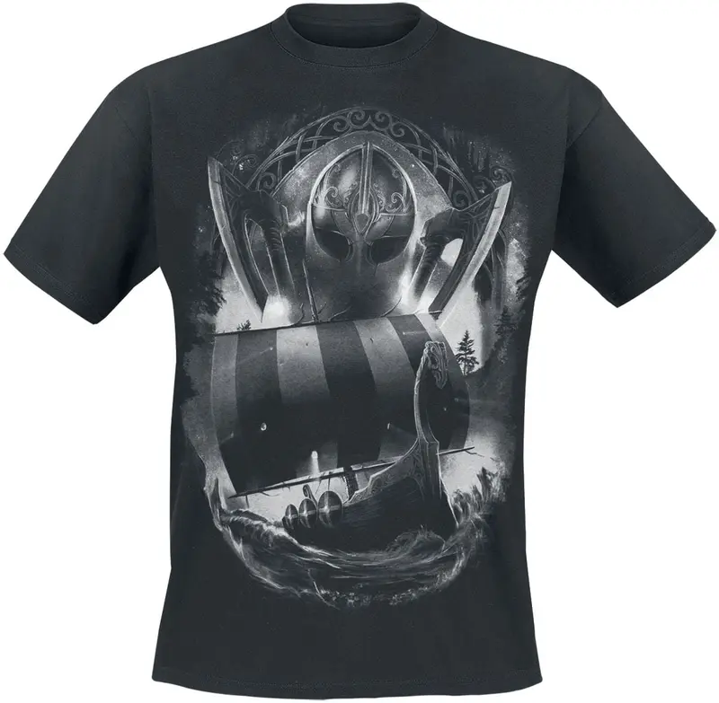 T-Shirt Manches courtes de Toxic Angel - Nagalfar II - S à 5XL - pour Homme - noir