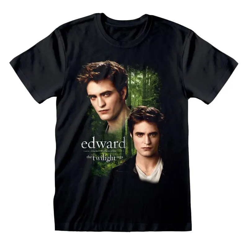 T-Shirt Manches courtes de Twilight - Edward - S à XXL - pour Homme - noir