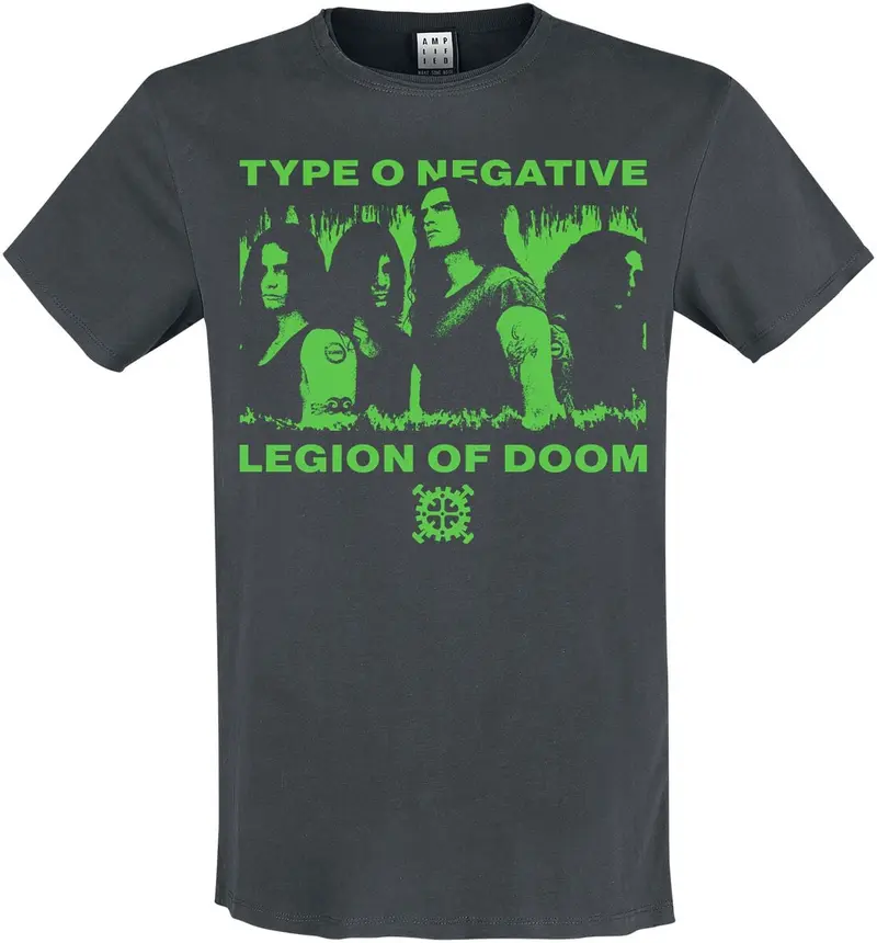T-Shirt Manches courtes de Type O Negative - Amplified Collection - Legion Of Doom - XL à 3XL - pour Homme - anthracite
