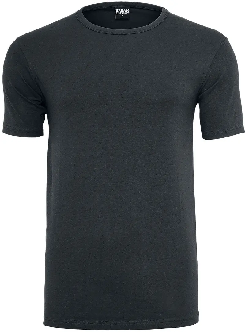 T-Shirt Manches courtes de Urban Classics - T-shirt moulant en stretch - S à 5XL - pour Homme - noir