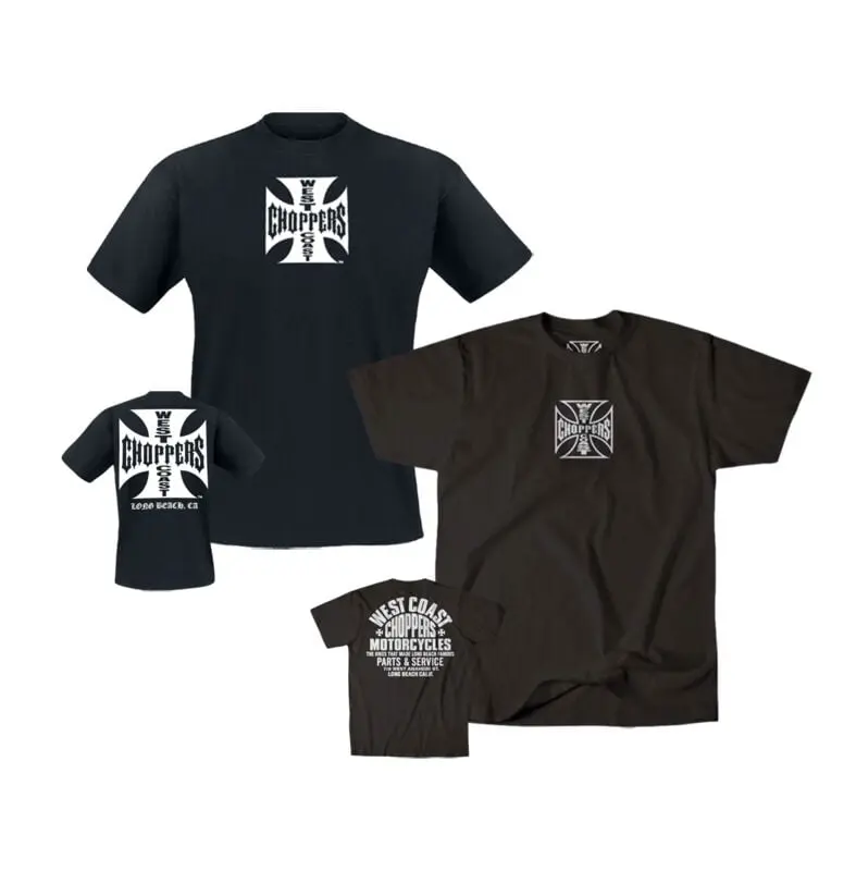 T-Shirt Manches courtes de West Coast Choppers - West Coast Choppers - Package T-Shirts - XL à 3XL - pour Homme - noir