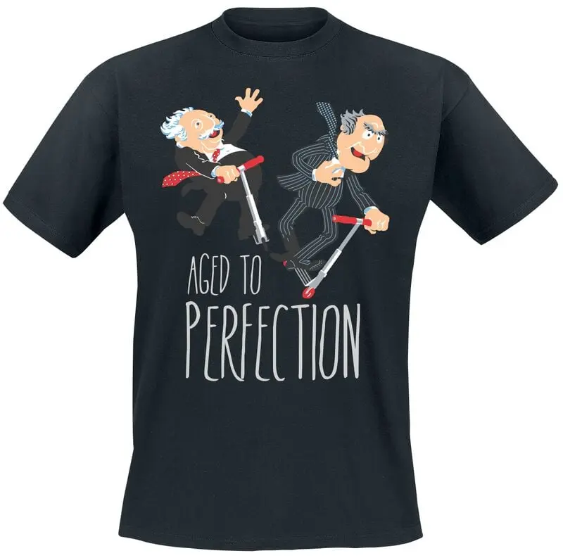 T-Shirt Manches courtes Disney de Les Muppets - Aged To Perfection - M à 5XL - pour Homme - noir