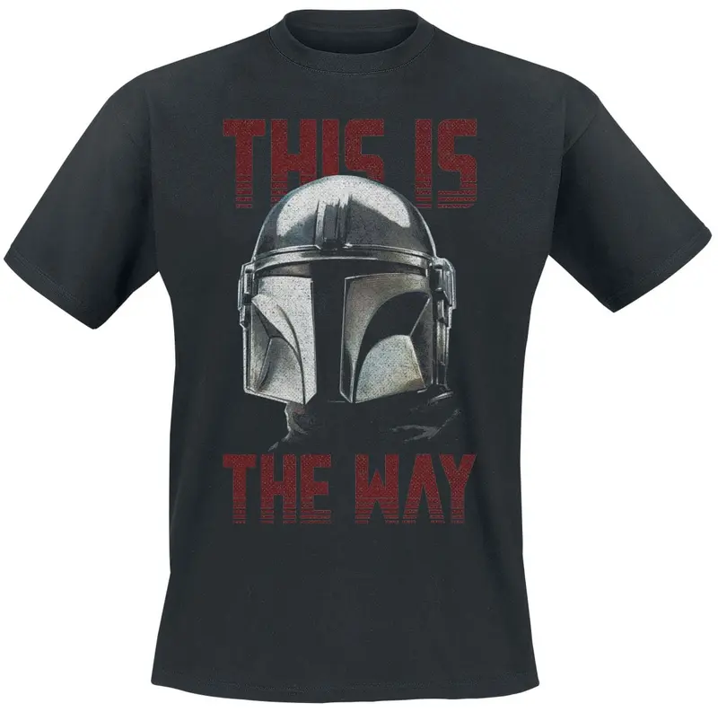 T-Shirt Manches courtes Disney de Star Wars - Mandalorian & Grogu - This Is The Way - M à XXL - pour Homme - noir