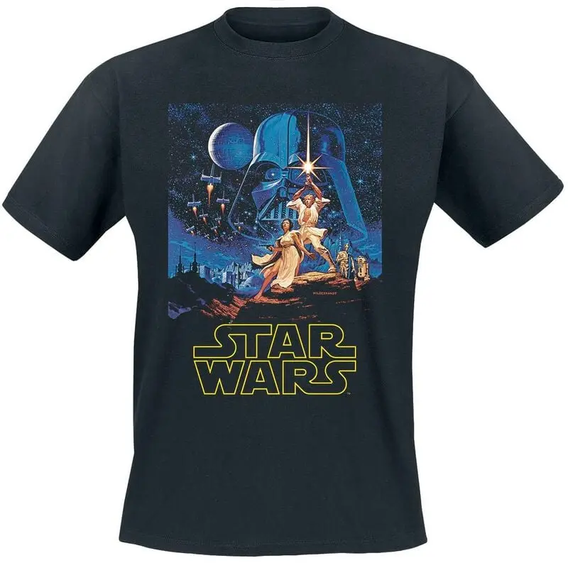T-Shirt Manches courtes Disney de Star Wars - Poster Classique - XL à XXL - pour Homme - noir