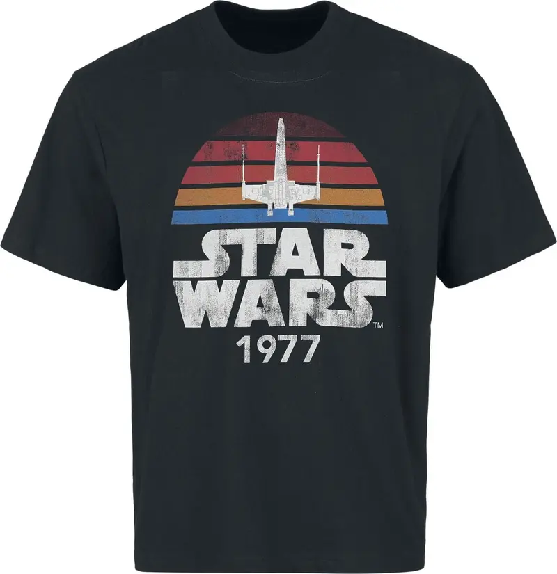 T-Shirt Manches courtes Disney de Star Wars - Since 1977 - Heavyweight - M à XXL - pour Homme - noir