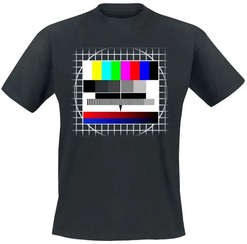 T-Shirt Manches courtes Fun de Funshirt - Testbild - S à 5XL - pour Homme - noir