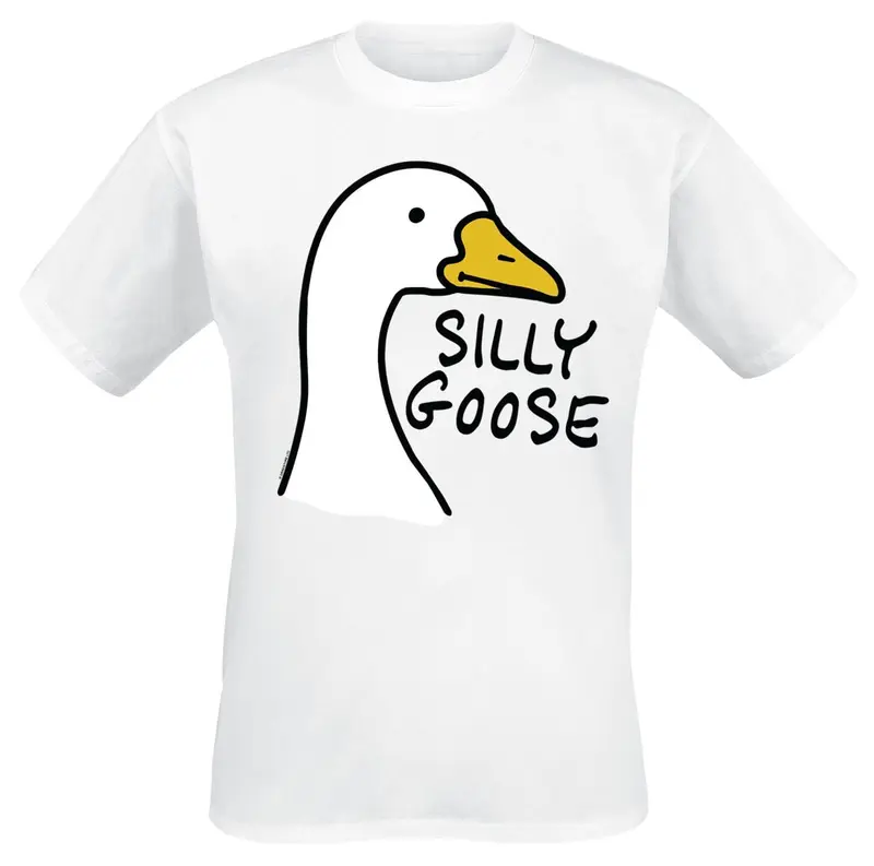 T-Shirt Manches courtes Fun de Tierisch - Silly Goose T-Shirt - S à 3XL - pour Unisexe - blanc