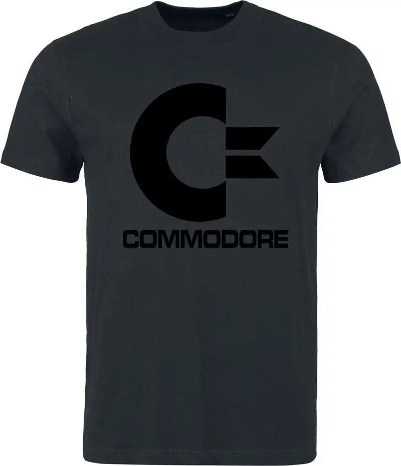 T-Shirt Manches courtes Gaming de Commodore 64 - Commodore Black Logo - Heavyweight - M à XXL - pour Homme - noir
