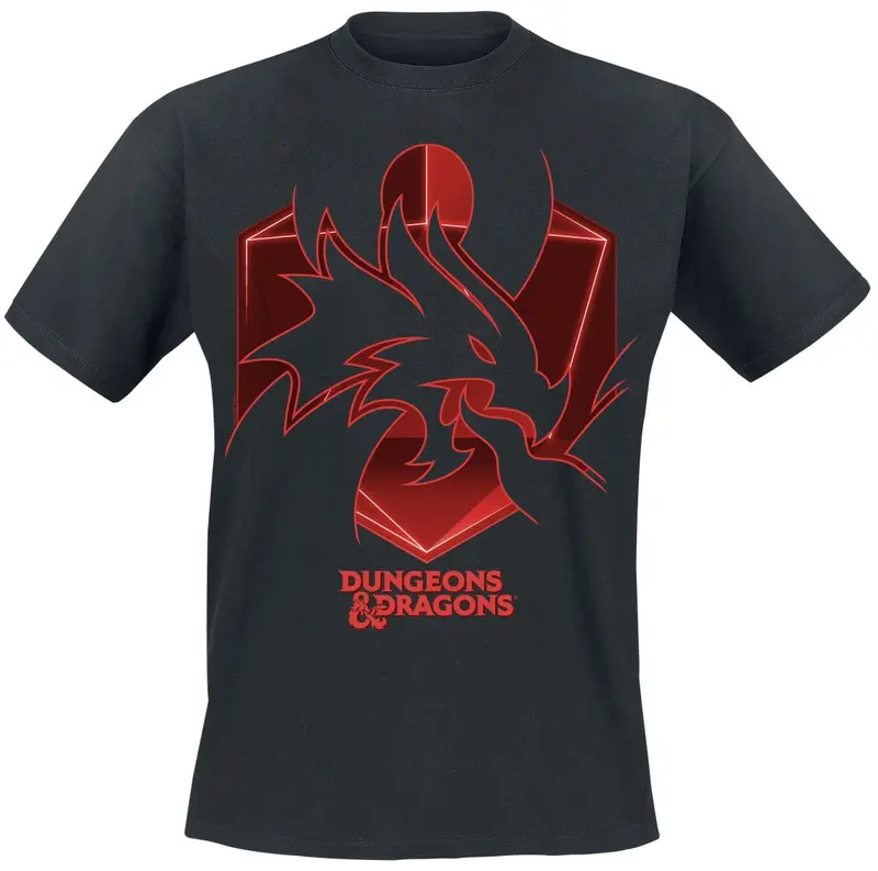 T-Shirt Manches courtes Gaming de Donjons & Dragons - Esperluette - S à XXL - pour Homme - noir