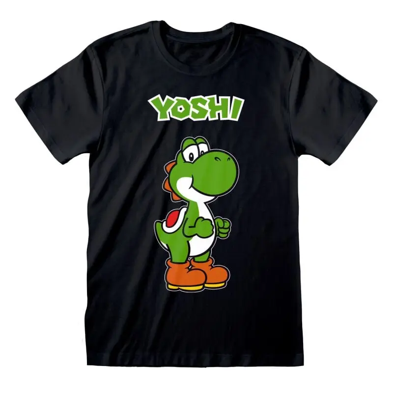 T-Shirt Manches courtes Gaming de Super Mario - Yoshi - S à XXL - pour Unisexe - noir