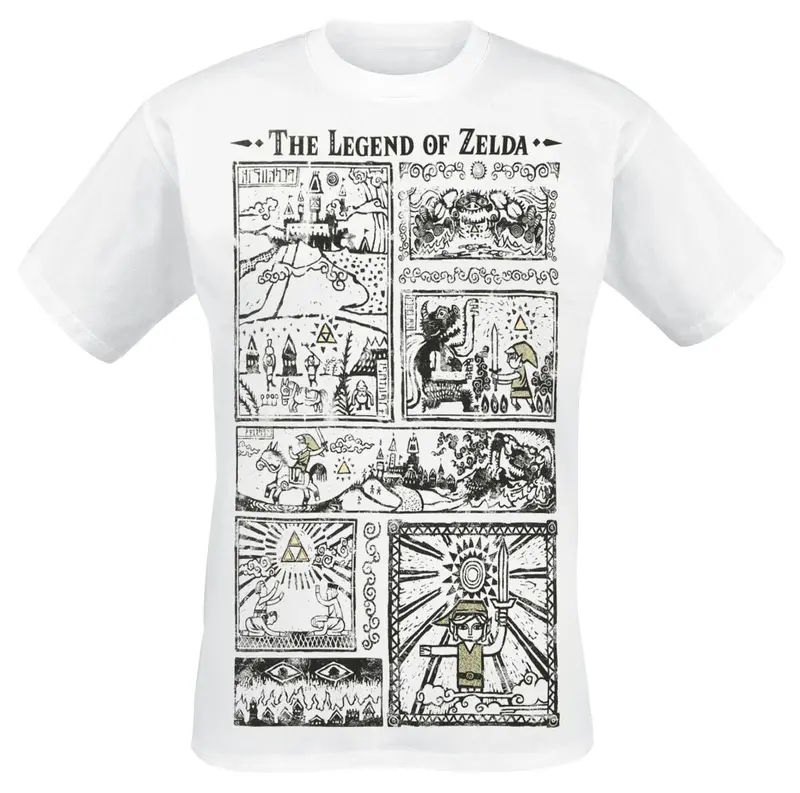 T-Shirt Manches courtes Gaming de The Legend Of Zelda - Dessins - S à XXL - pour Homme - blanc