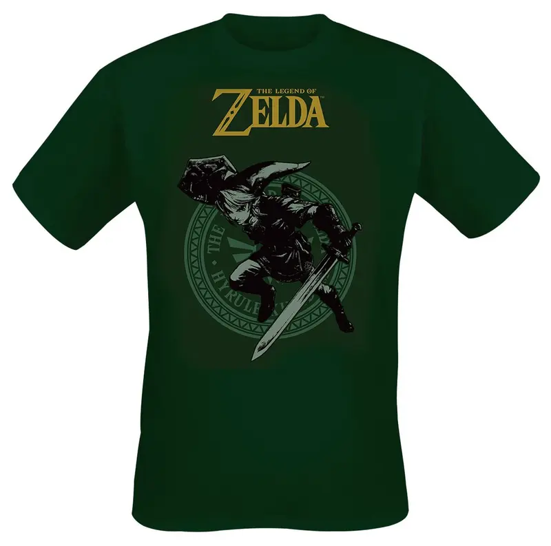 T-Shirt Manches courtes Gaming de The Legend Of Zelda - Link - XL à XXL - pour Homme - vert
