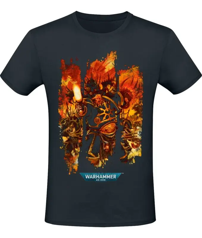 T-Shirt Manches courtes Gaming de Warhammer 40.000 - Hell - S à XXL - pour Homme - noir