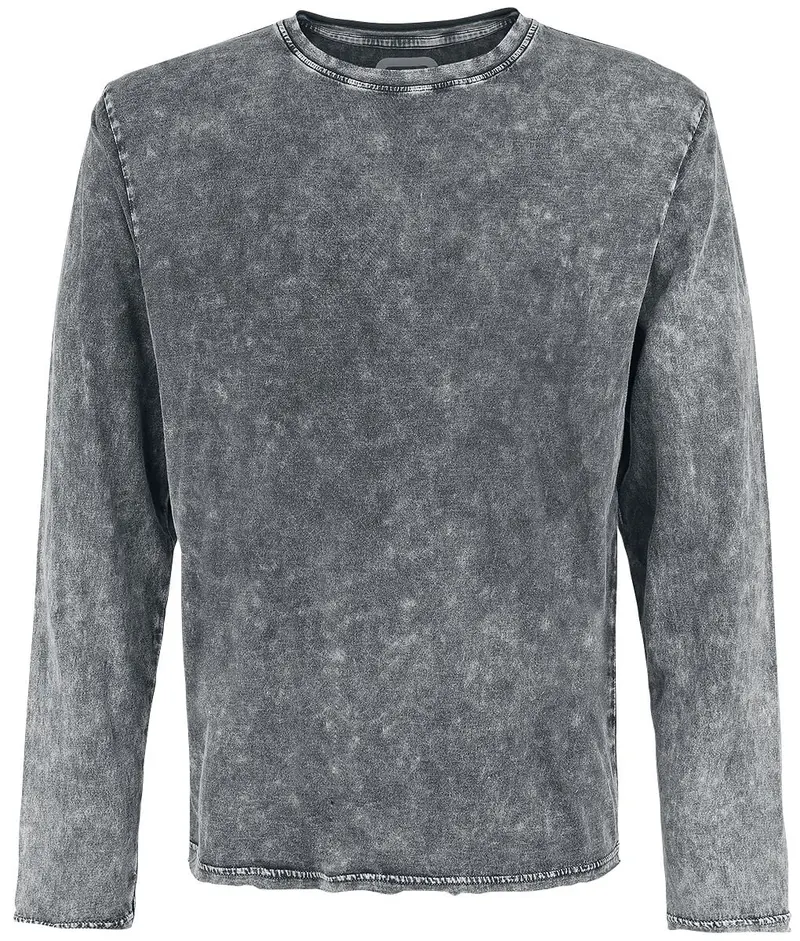 T-shirt manches longues de RED by EMP - Overcome - S à 5XL - pour Homme - gris