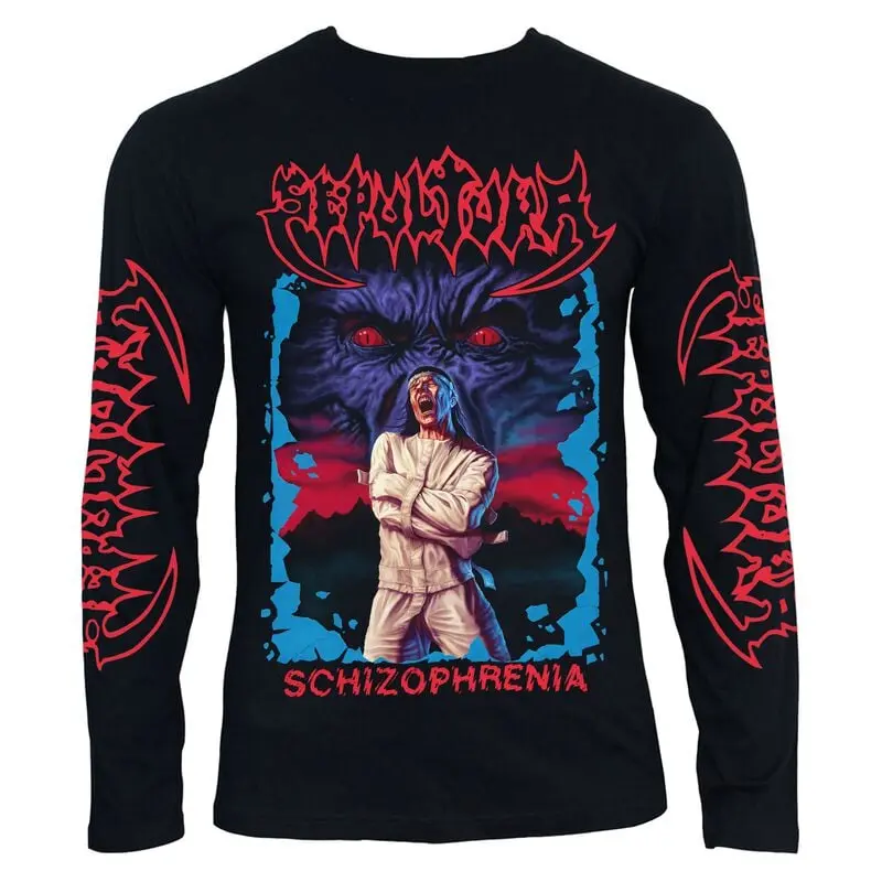 T-shirt manches longues de Sepultura - Schizophrenia - S à 4XL - pour Homme - noir