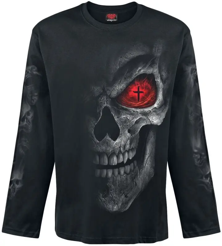 T-shirt manches longues de Spiral - Death Stare - M à XXL - pour Homme - noir