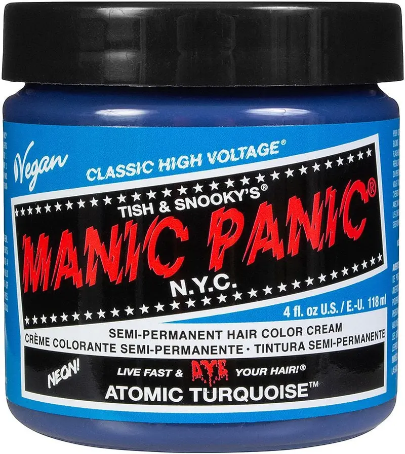 Teinture pour cheveux Fun de Manic Panic - Atomic Turquoise - Classic - pour Unisexe - turquoise