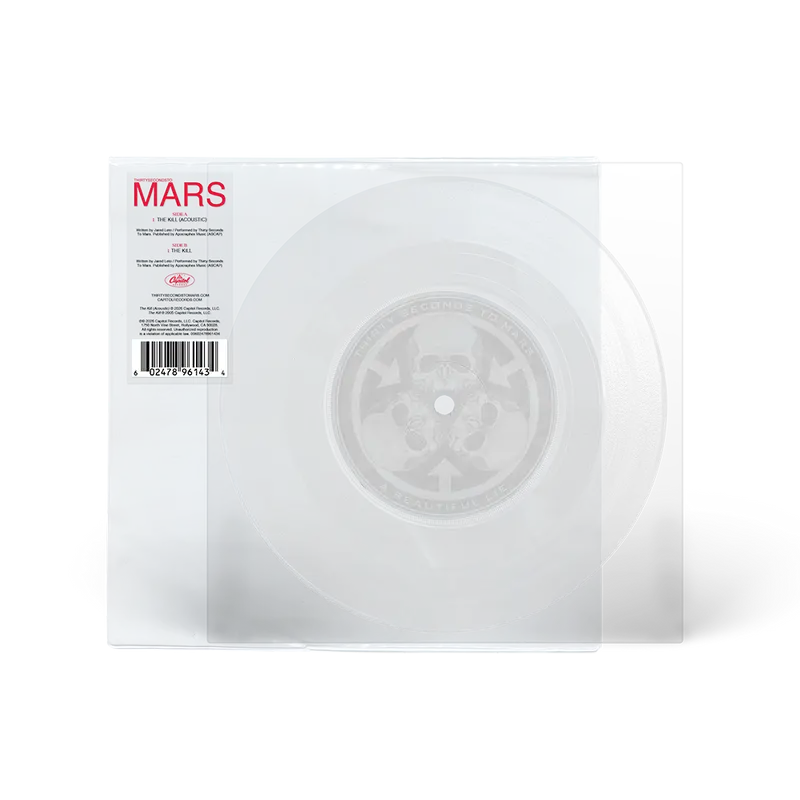 Thirty Seconds To Mars - The Kill - Vinyle 45T Carré Transparent
