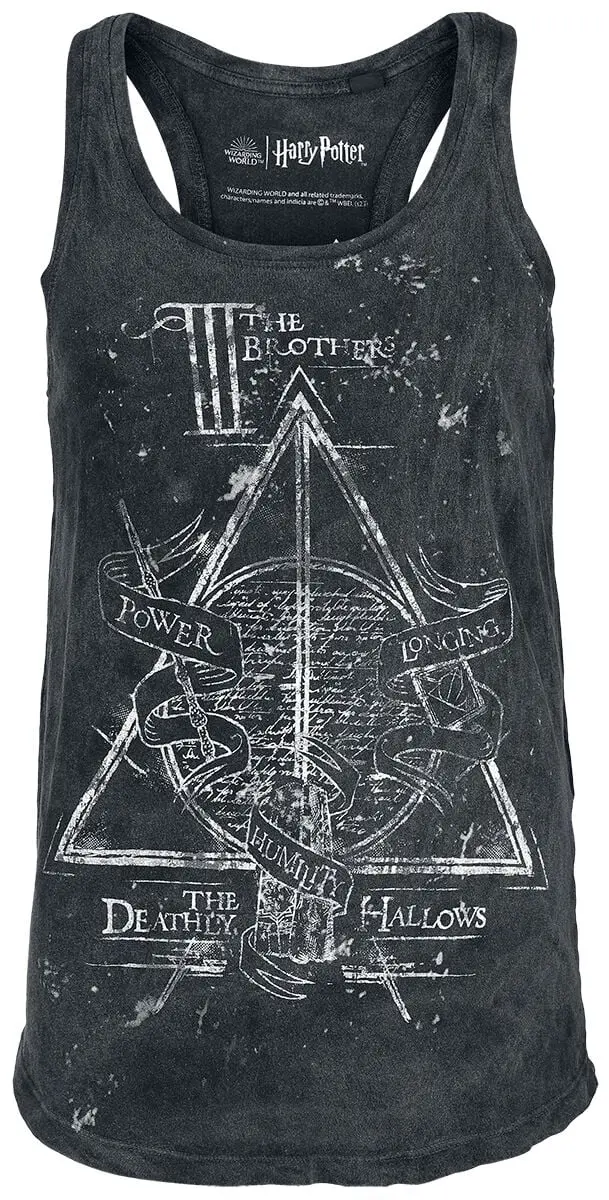 Top de Harry Potter - Les Reliques De La Mort - S à XXL - pour Femme - noir