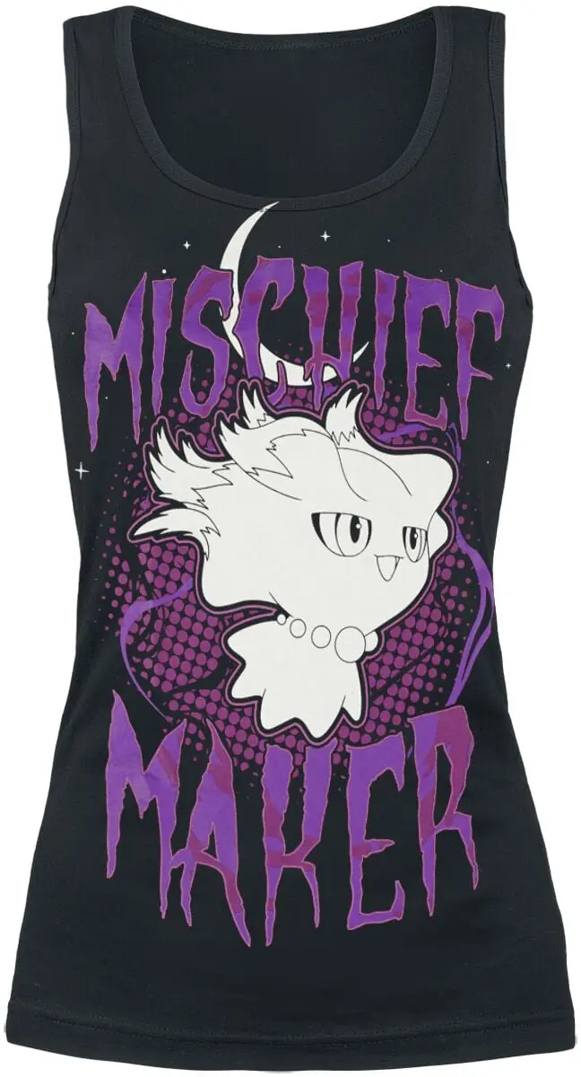 Top Gaming de Pokémon - Misdreavus – Créateur de Malice - S à XXL - pour Femme - noir