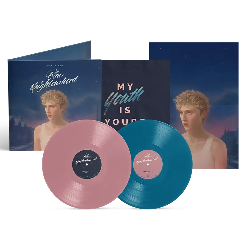 Troye Sivan - Blue Neighbourhood 'Ten Years On' - Double Vinyle Édition Limitée Blush & Blue