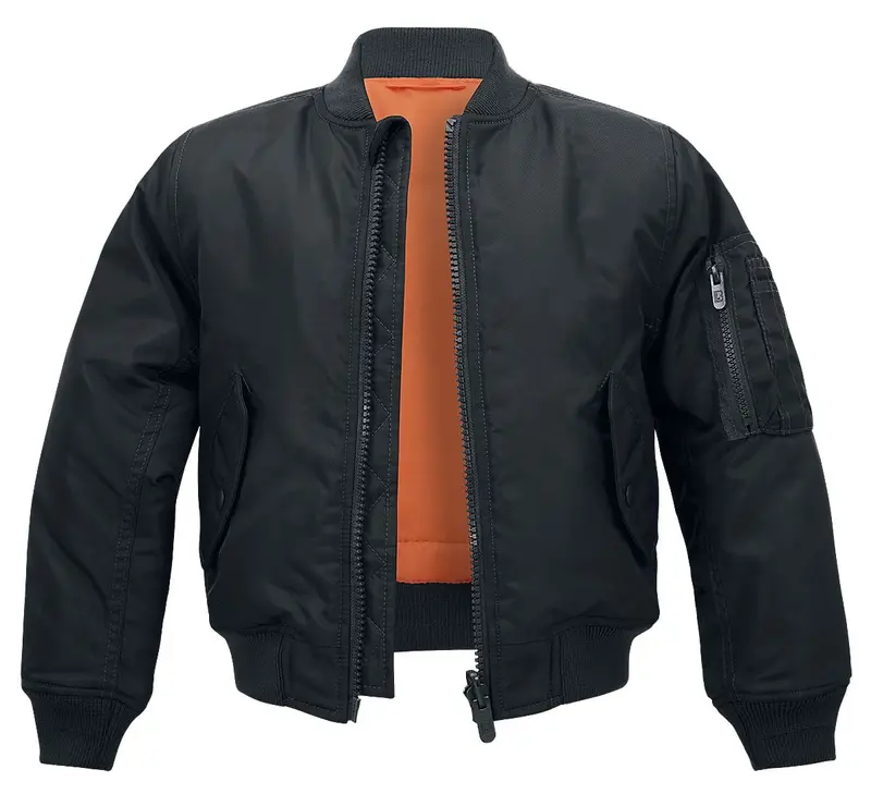 Veste de Brandit - Veste Enfants MA1 - 146/152 à 170/176 - pour Enfants - noir