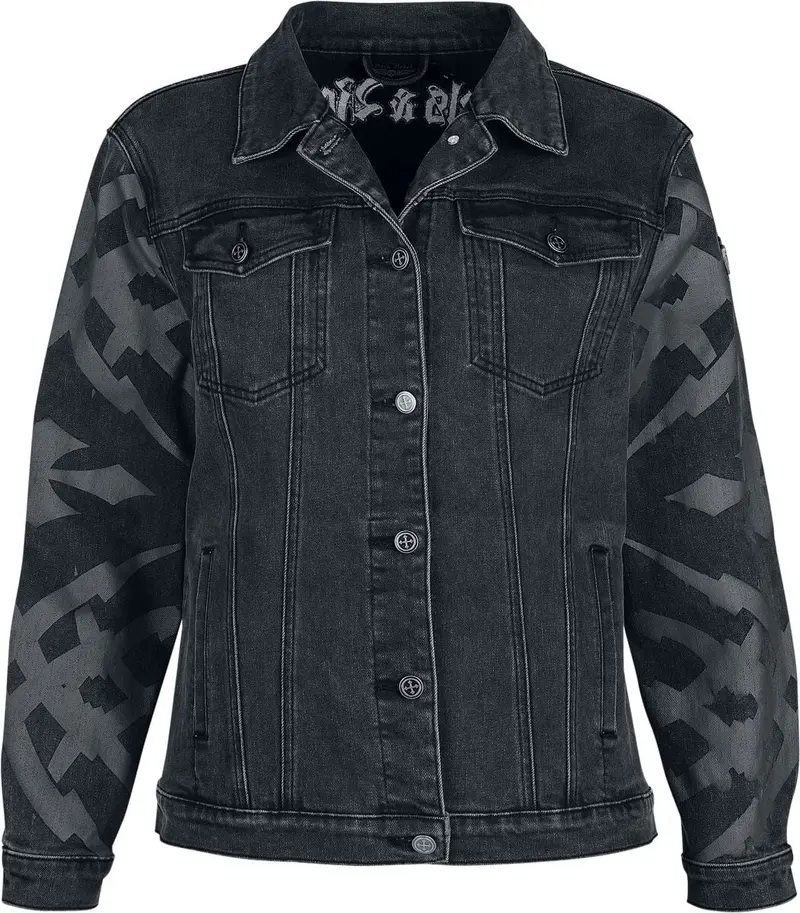 Veste en Jean de Rock Rebel by EMP - Rebels & Reapers - S à XXL - pour Femme - gris