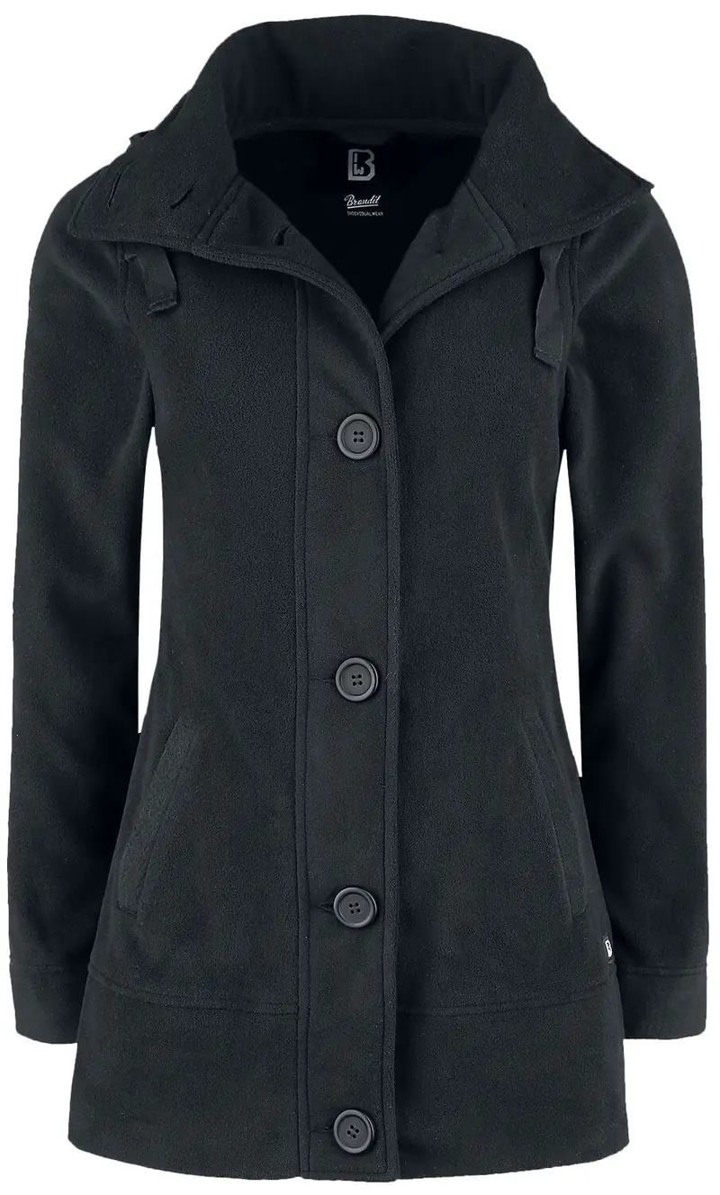 Veste mi-saison de Brandit - Square Fleece - S à 4XL - pour Femme - noir