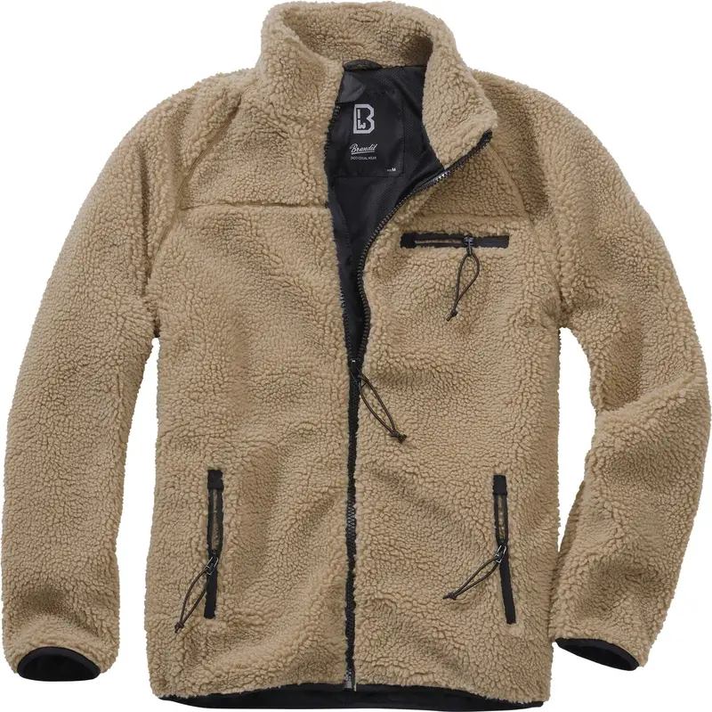 Veste mi-saison de Brandit - Veste Polaire Teddy - S à XXL - pour Homme - camel