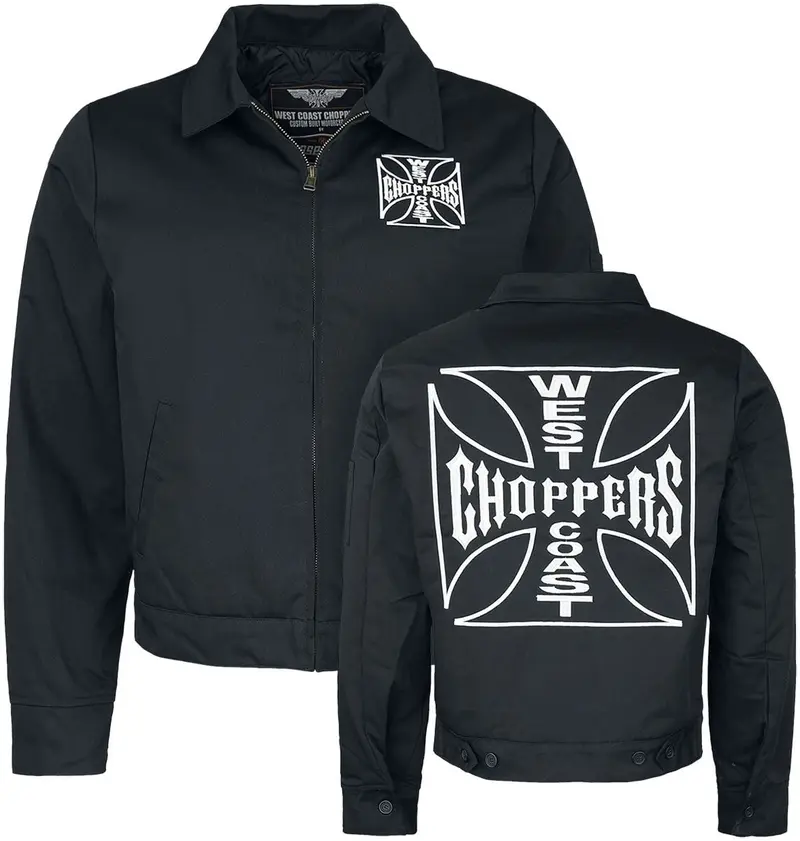 Veste mi-saison de West Coast Choppers - Veste Doublée OG - S à 4XL - pour Homme - noir