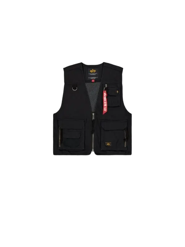 Veste Sans Manches de Alpha Industries - Mesh Utility - Débardeur - S à XL - pour Homme - noir