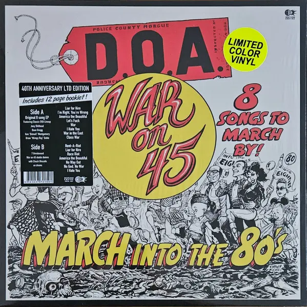 War On 45 40ème Anniversaire Édition Limitée Vinyle Jaune Marbré